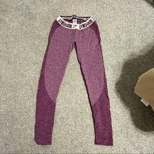 Gymshark Medium Low Rise Flex Leggings - Magenta-ish